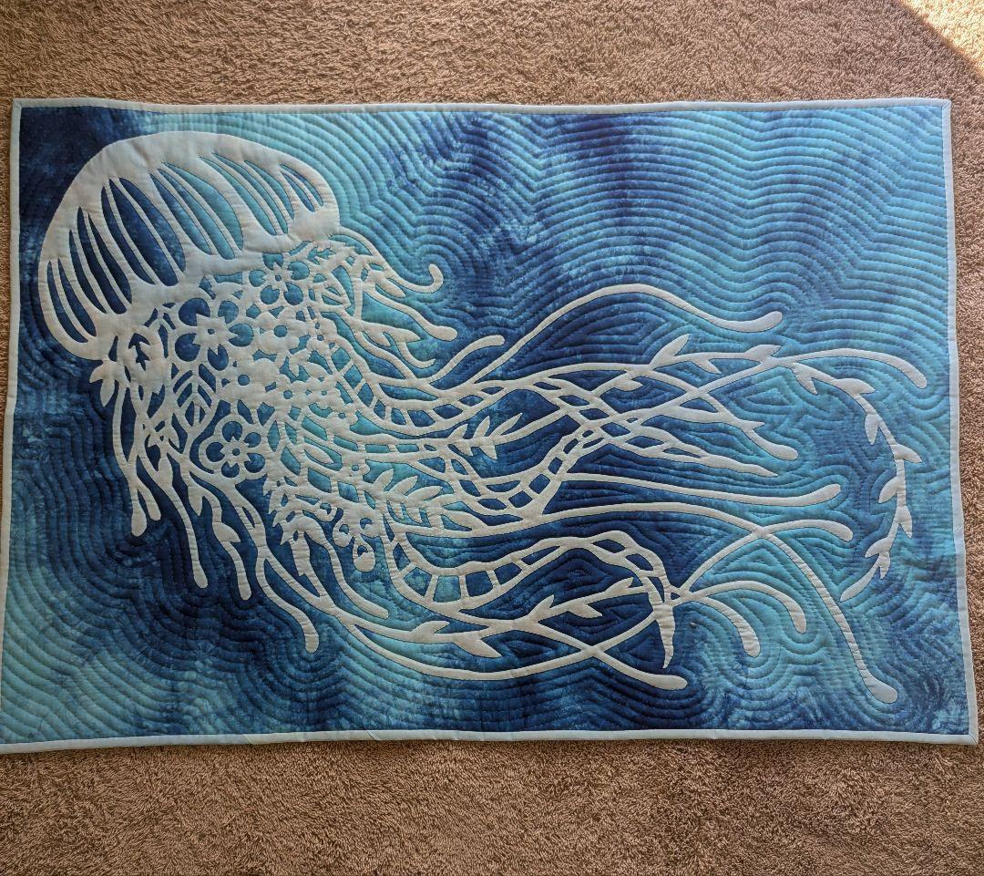 ハワイアンキルトタペストリー　生茶