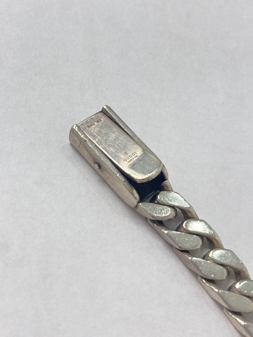 GUCCI 喜平ブレスレット silver925刻印 イタリア製 廃盤 リンク◇