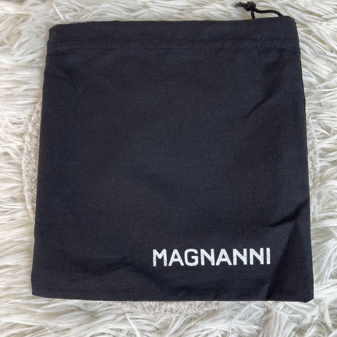 未使用級　MAGNANNI ベルト　レザー　ブラウン　保存袋付き