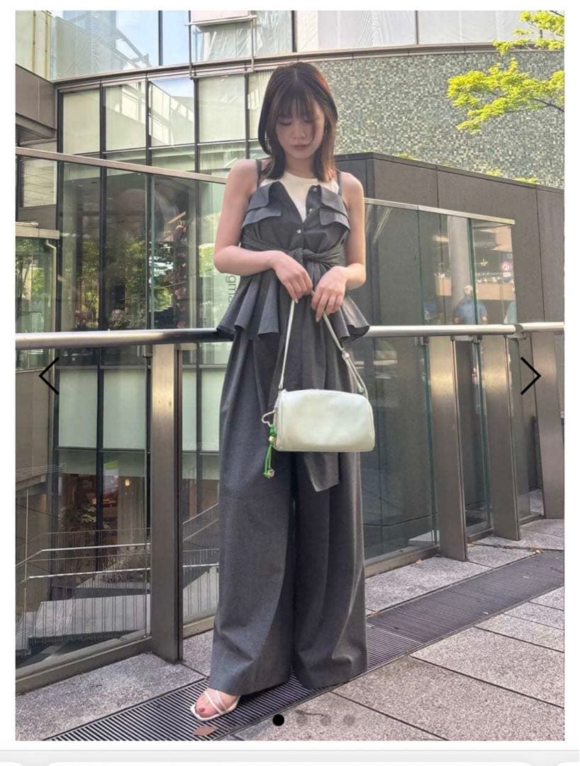 FRAY I.D シャツデザインキャミビスチェ