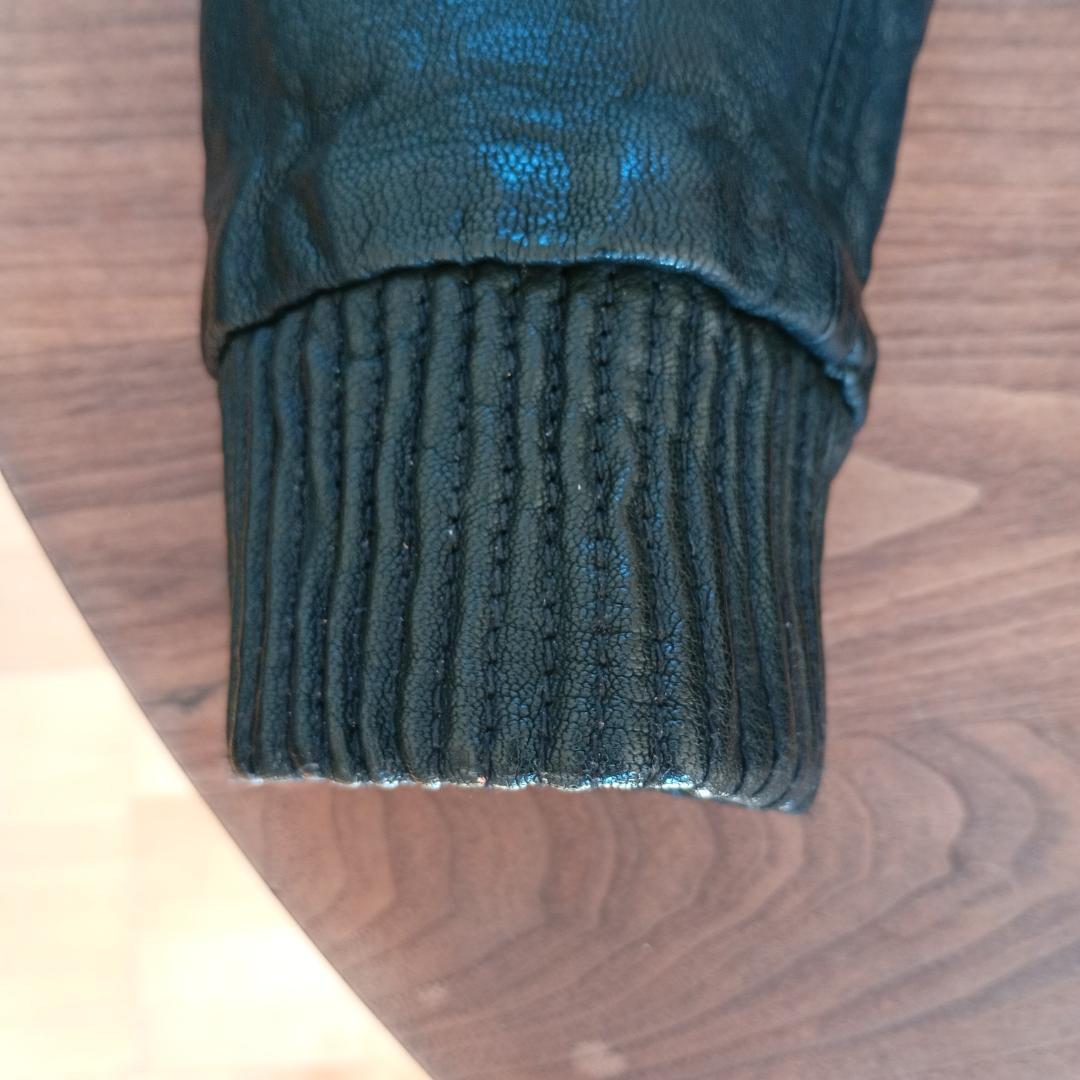 AVIREX◆レザージャケット・ブルゾン/XL/山羊革/6131016