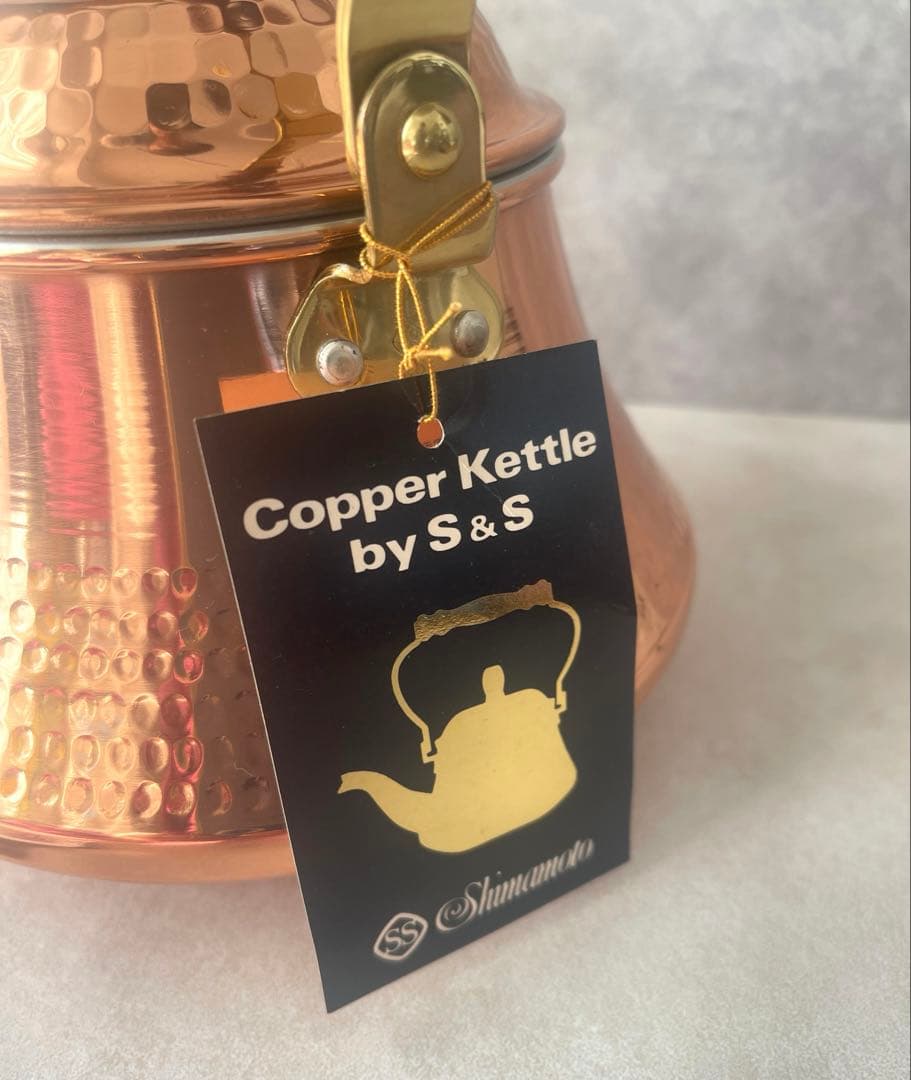 未使用　島本製作所　銅製槌目 コッパーケトル 1.6L