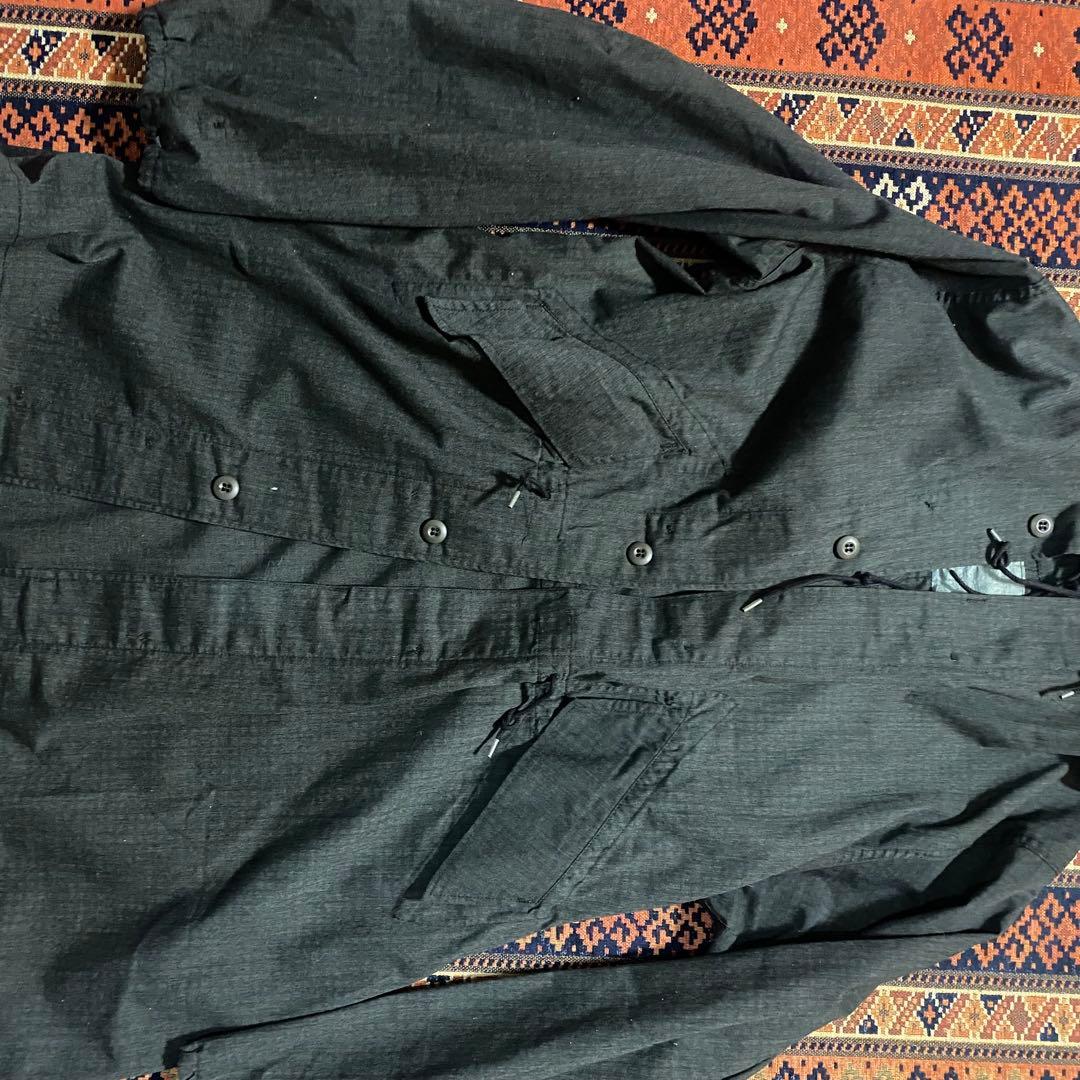 アメリカ軍 ナイトデザートカモパーカー　黒染め ブラックダイ　フィッシュテール