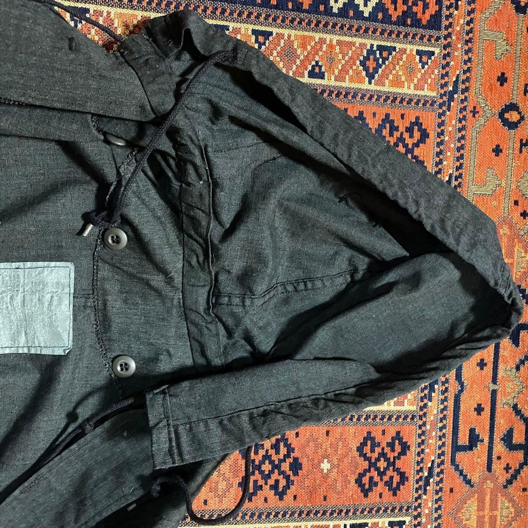 アメリカ軍 ナイトデザートカモパーカー　黒染め ブラックダイ　フィッシュテール