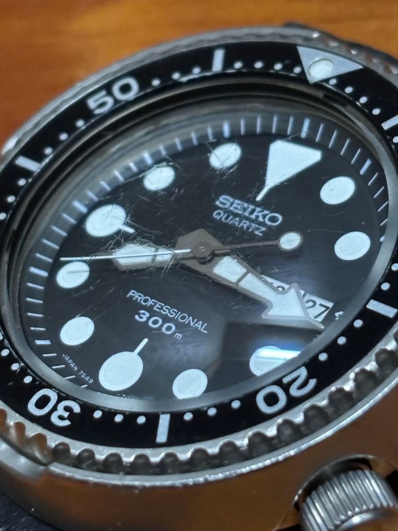 ク*ー様 セイコー ダイバーズウォッチ 　ツナ缶　7549-7010 ジャンク品