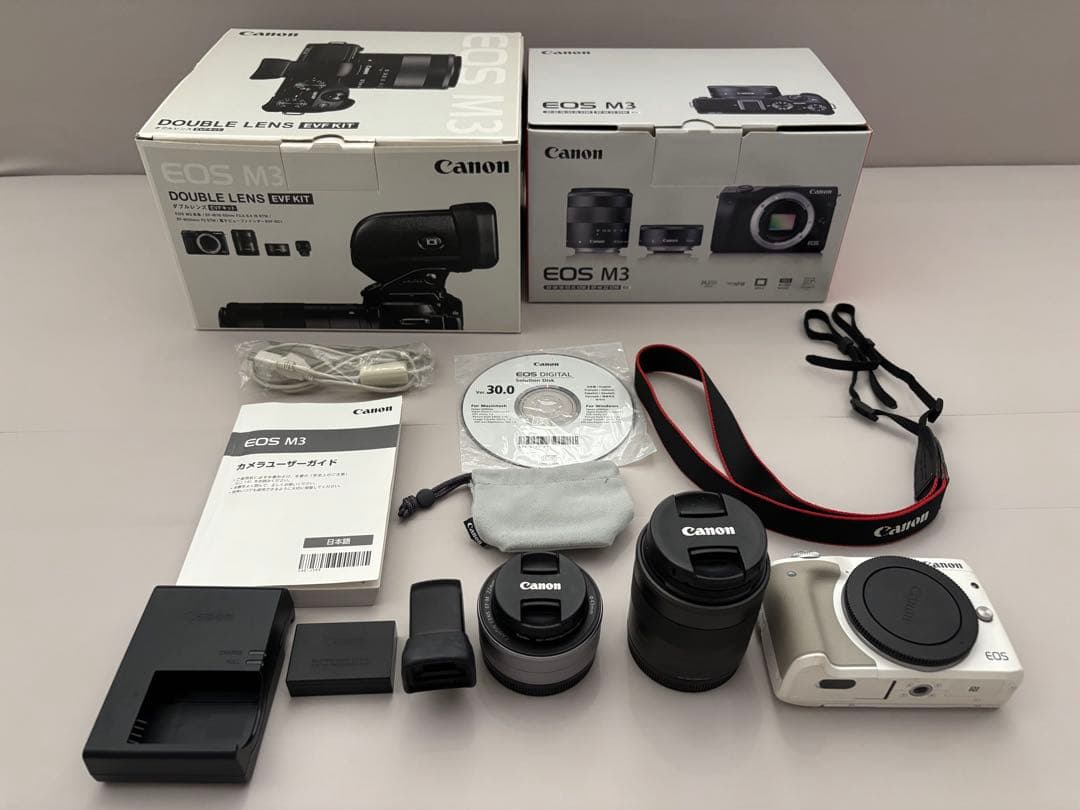 Canon (キヤノン) EOS M3 ダブルレンズEVFキット ホワイト