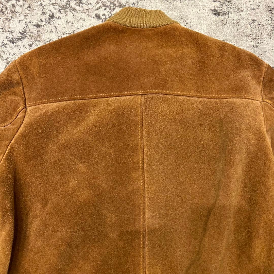 USA製 ショット スエード ボンバージャケット 38アメカジ ブルゾン 本革