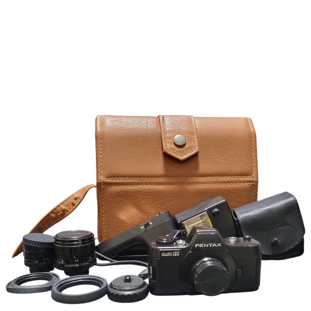 【希少セット】PENTAX auto110 ワインダー・レンズ3本付【作例あり】