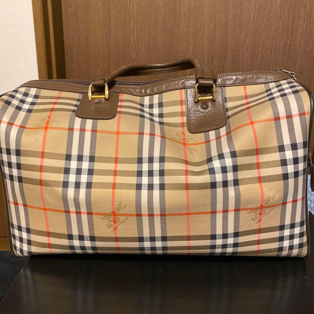 ★ 新年セール★Burberry ボストンバッグ チェック柄 良好
