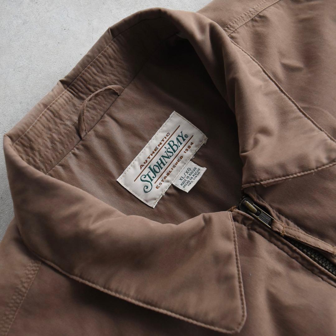90s セントジョンズベイ ドリズラージャケット XL ハリントン ブラウン