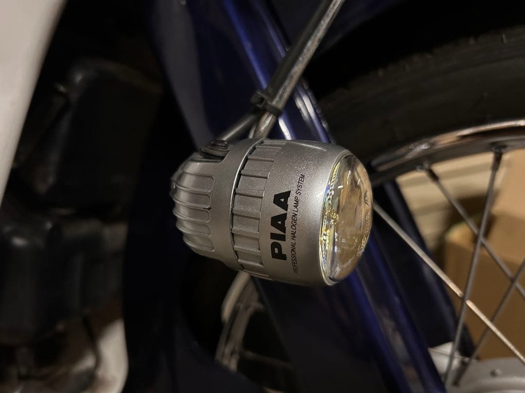 PIAA 002 希少‼︎ ハロゲン ライト イエロー バイク フォグランプ一個