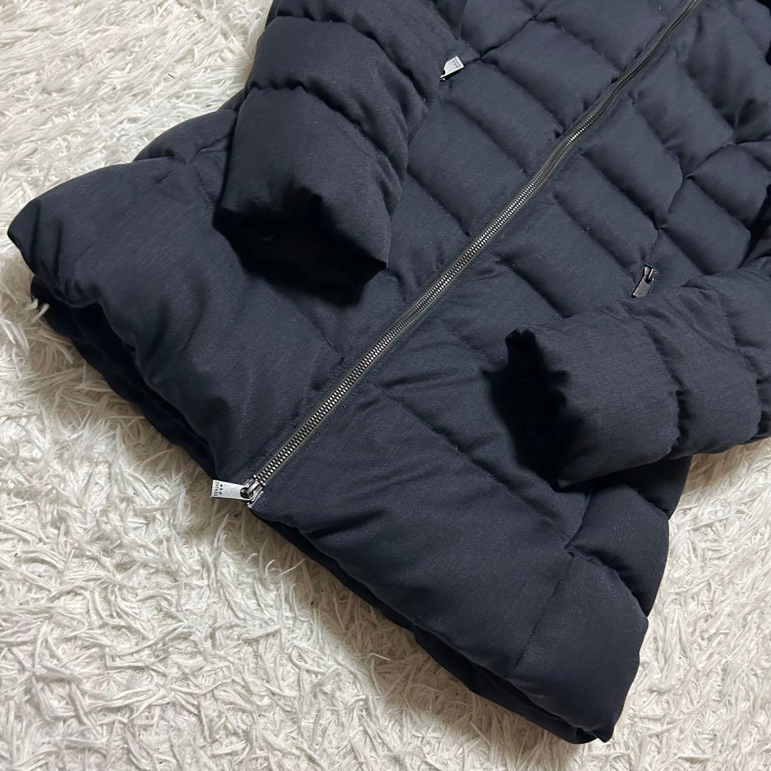 TATRAS ロングダウンコート セラミカ ネイビー ラクーンファー 3way