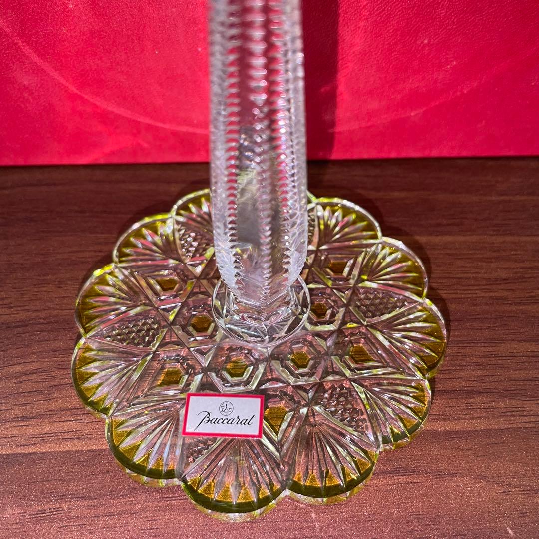 Baccarat バカラ ツァー グラス ワイングラス イエロー 27㎝ 箱付