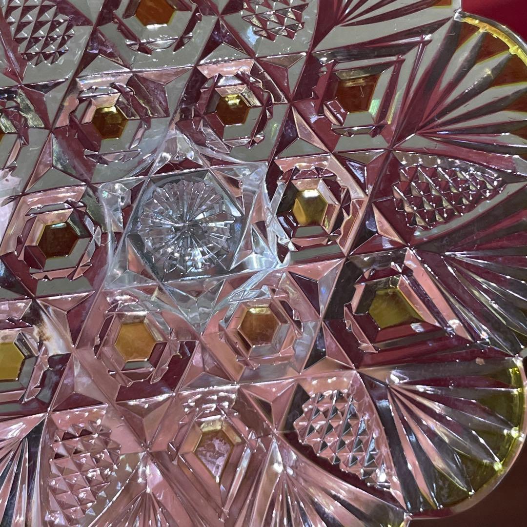 Baccarat バカラ ツァー グラス ワイングラス イエロー 27㎝ 箱付