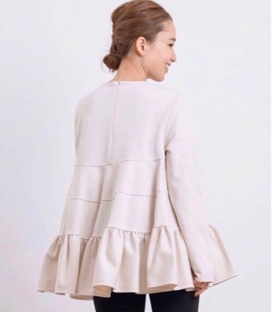 yori ヨリ ぬくぬくティアードフリルブラウス　36