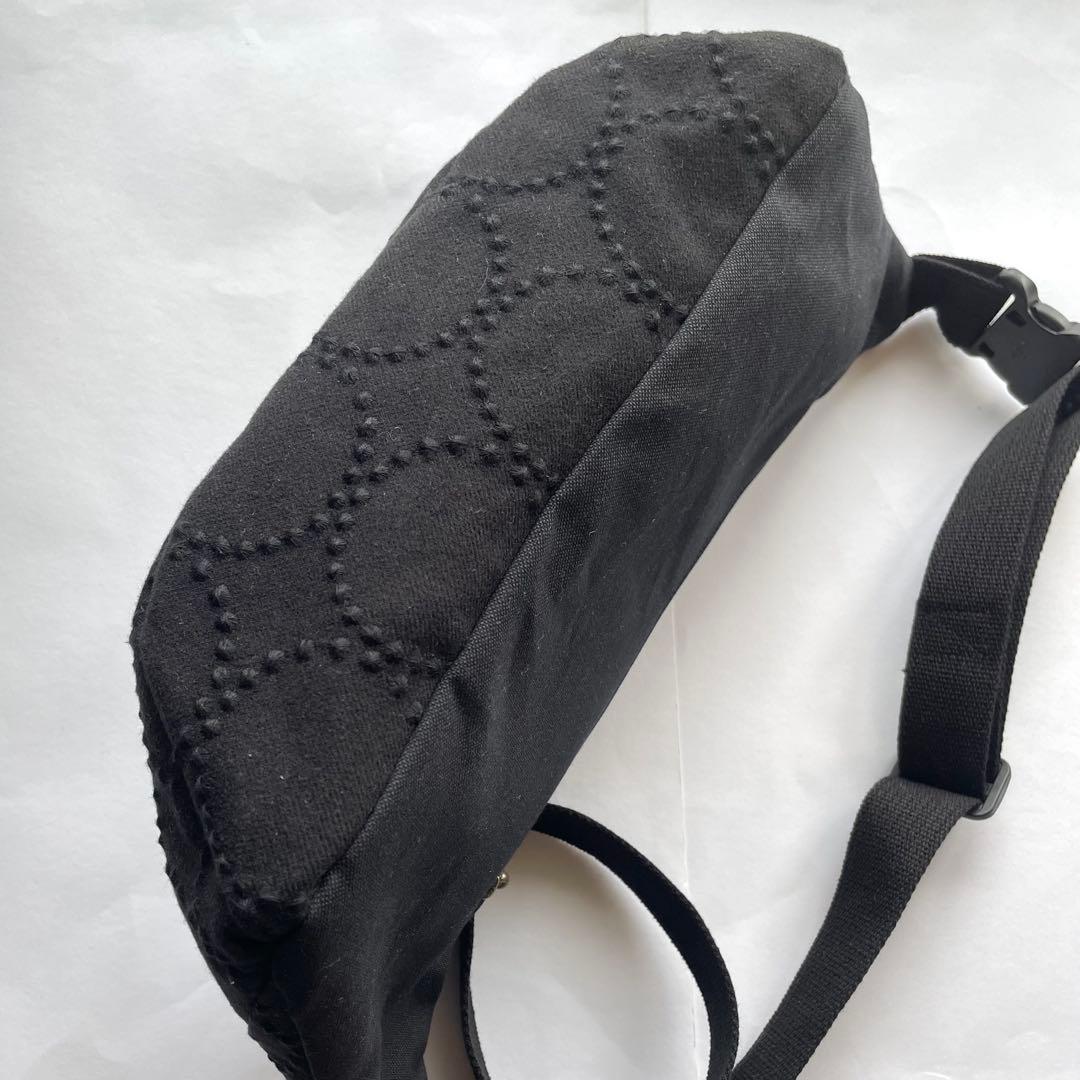 【受注製作】ミナペルホネン タンバリンブラック×ブラック　ボディバッグ