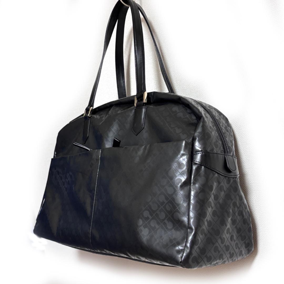 美品【ゲラルディーニ GHERARDINI】ソフティ ボストンバッグ　肩がけ 黒