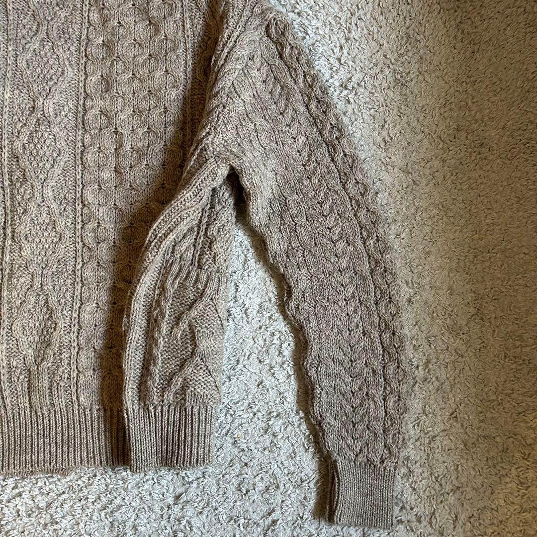 James Charlotte 英国製 ケーブル編み アランカーディガン 美品