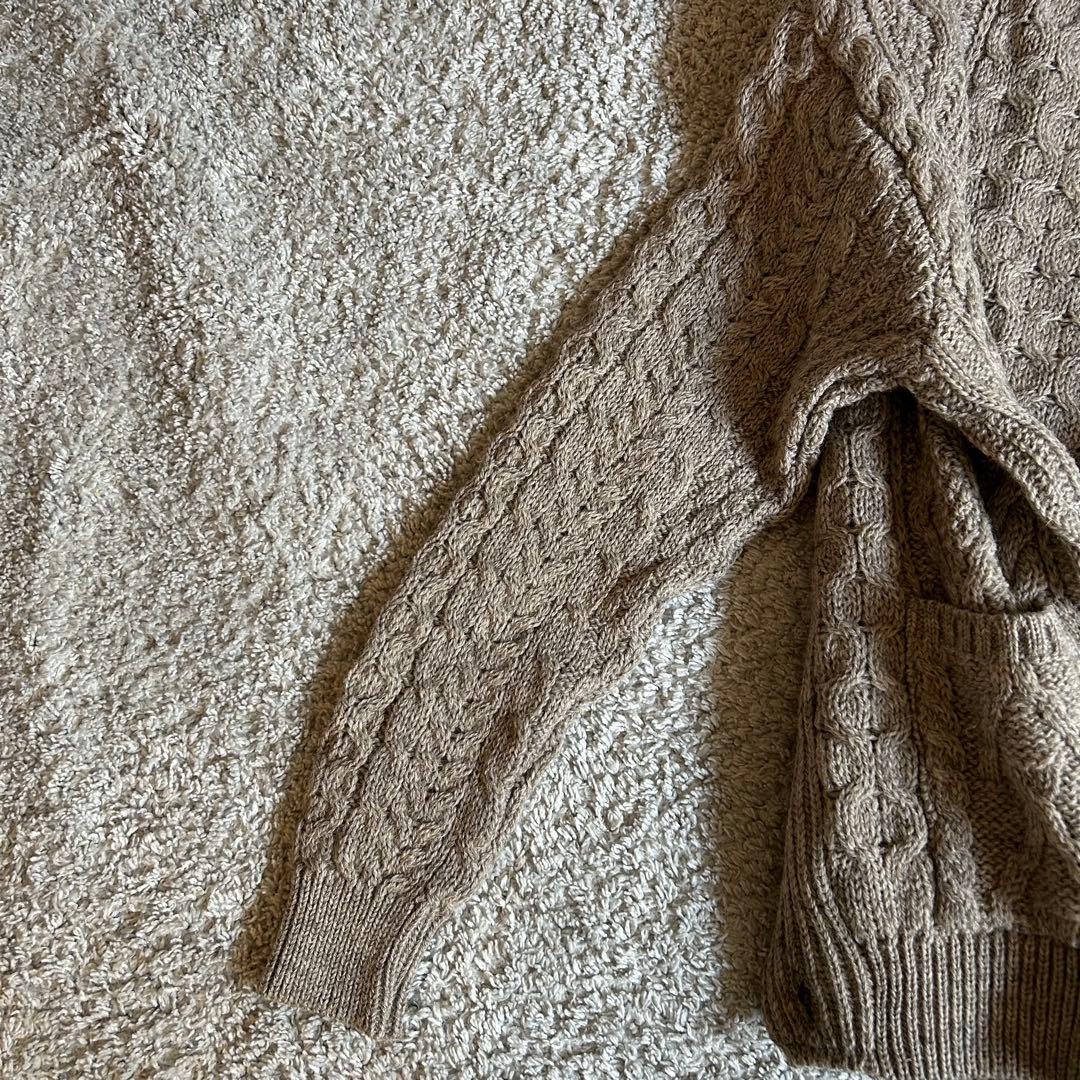 James Charlotte 英国製 ケーブル編み アランカーディガン 美品