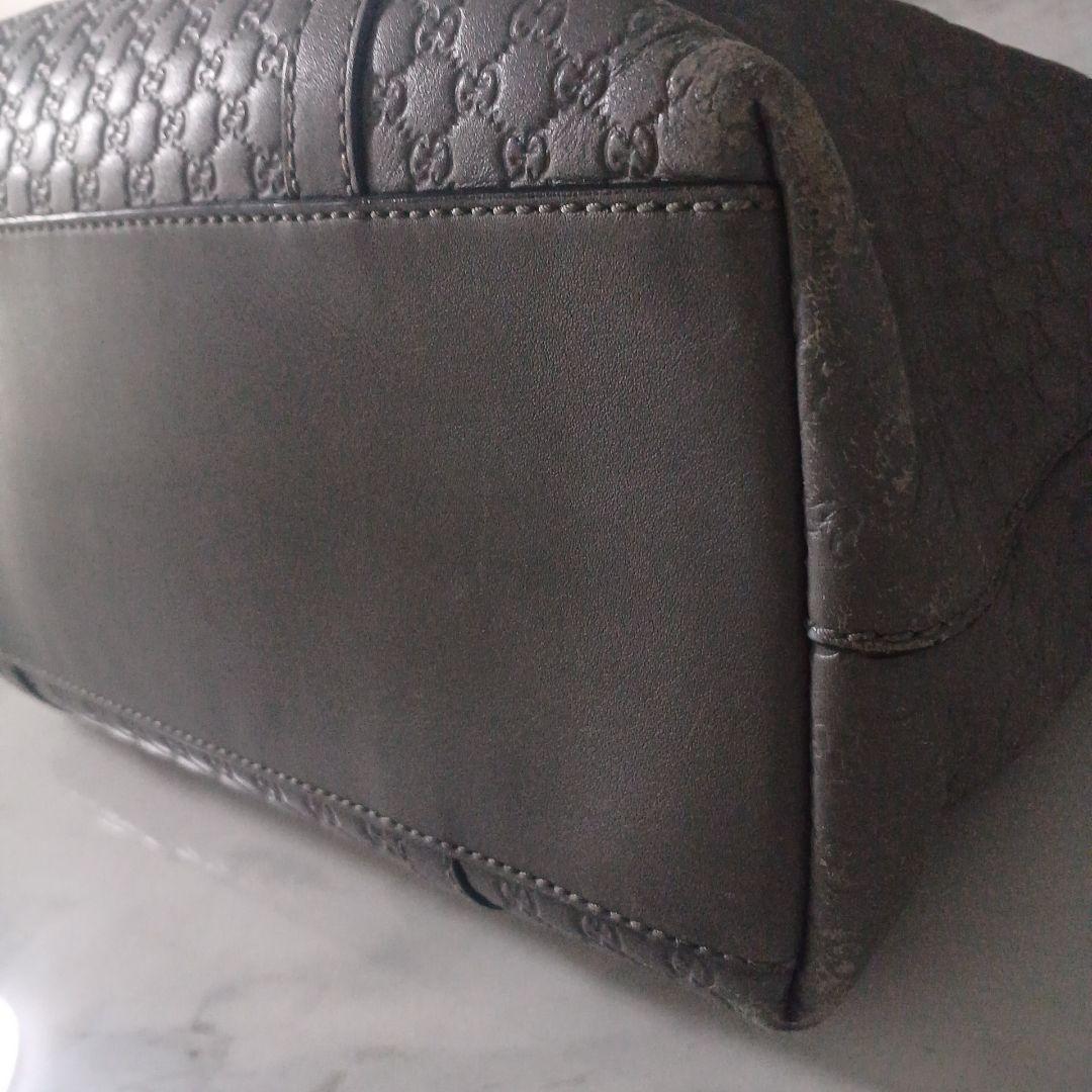 GUCCI グレー ハンドバッグ　ショルダーストラップ2way
