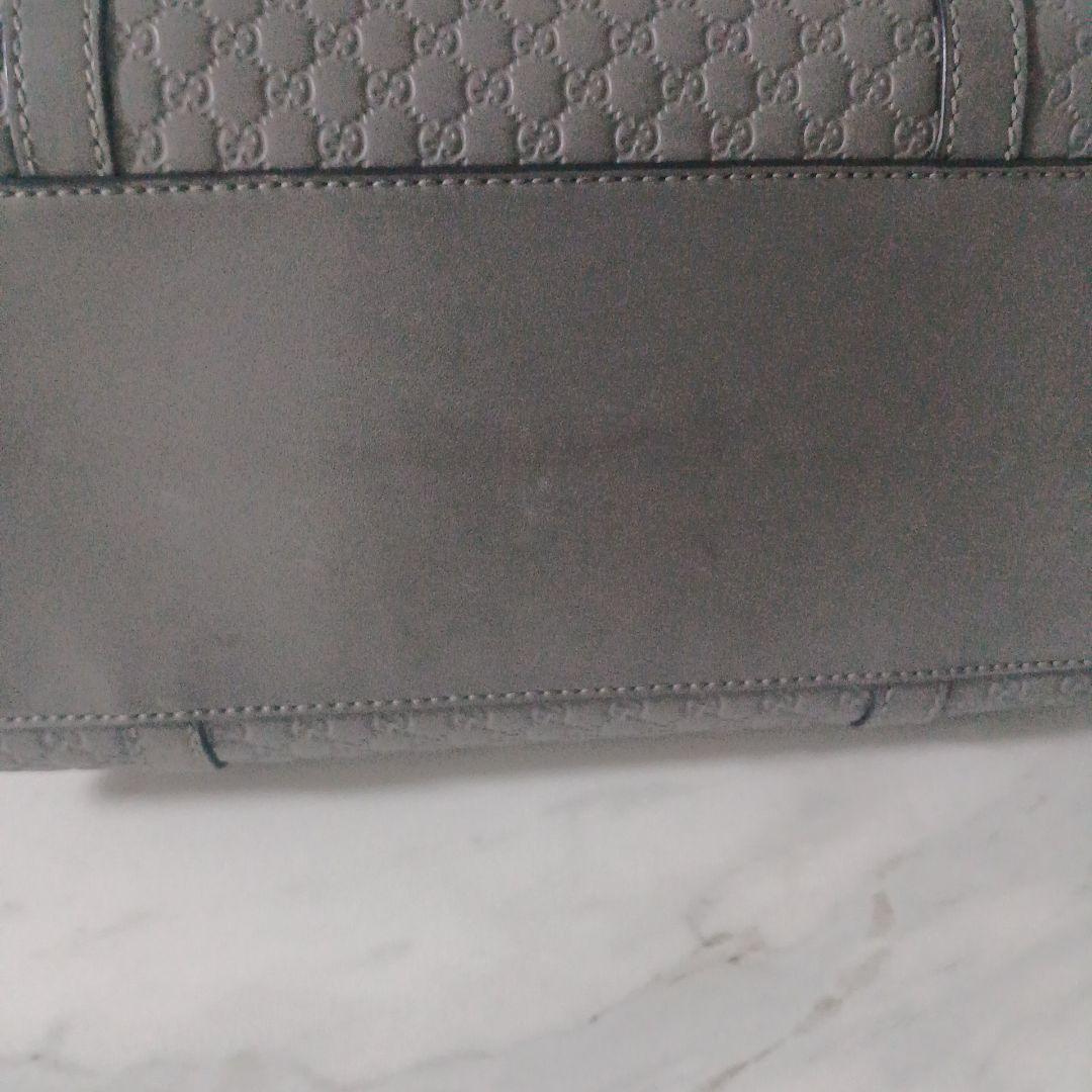 GUCCI グレー ハンドバッグ　ショルダーストラップ2way