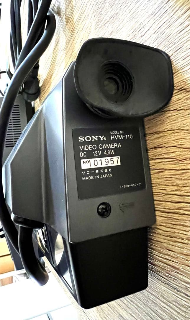 SONY HVM-110 HVS-2100 レトロ白黒ビデオカメラ