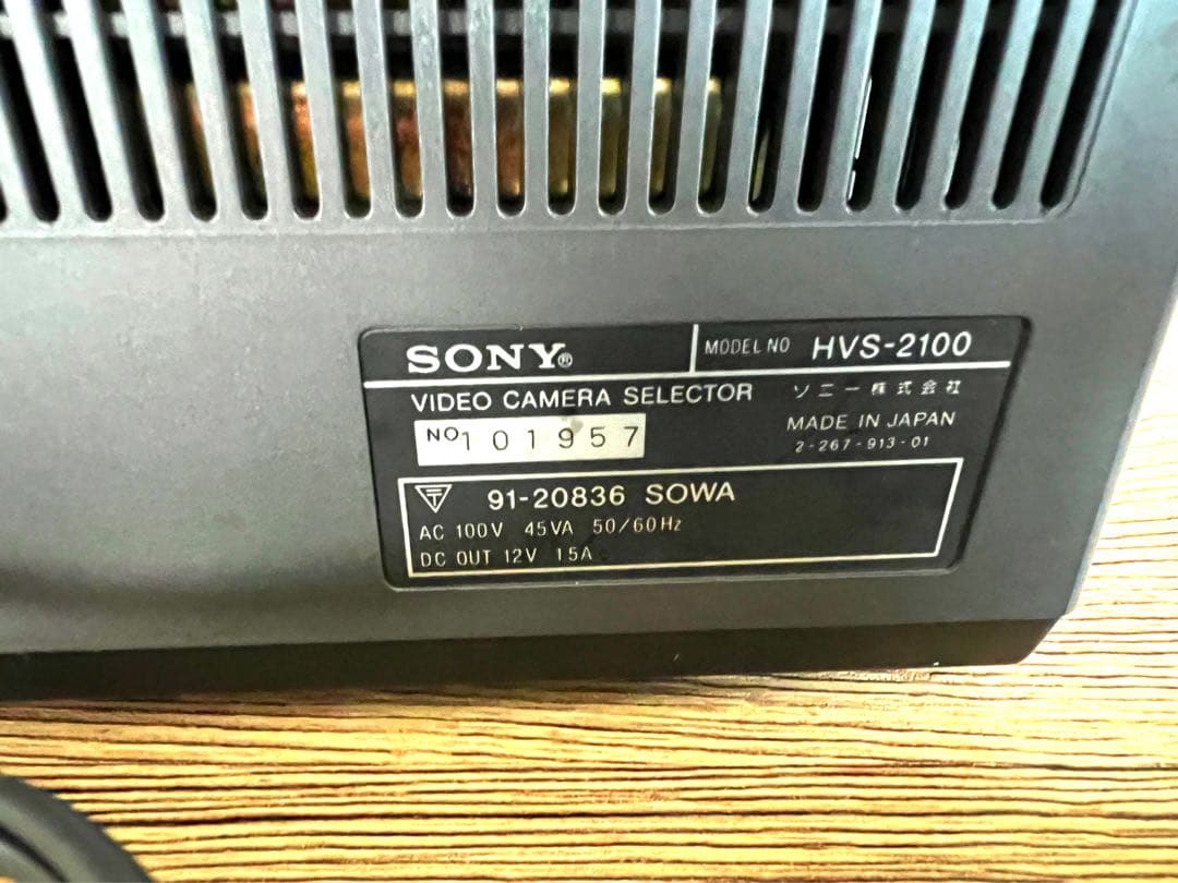 SONY HVM-110 HVS-2100 レトロ白黒ビデオカメラ