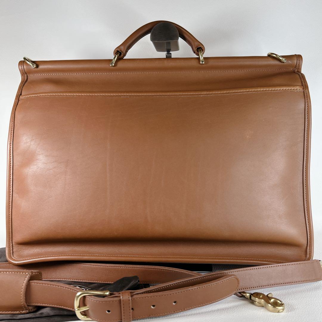未使用 COACH オールドコーチ レザー ビジネスバッグ 2wayブラウン