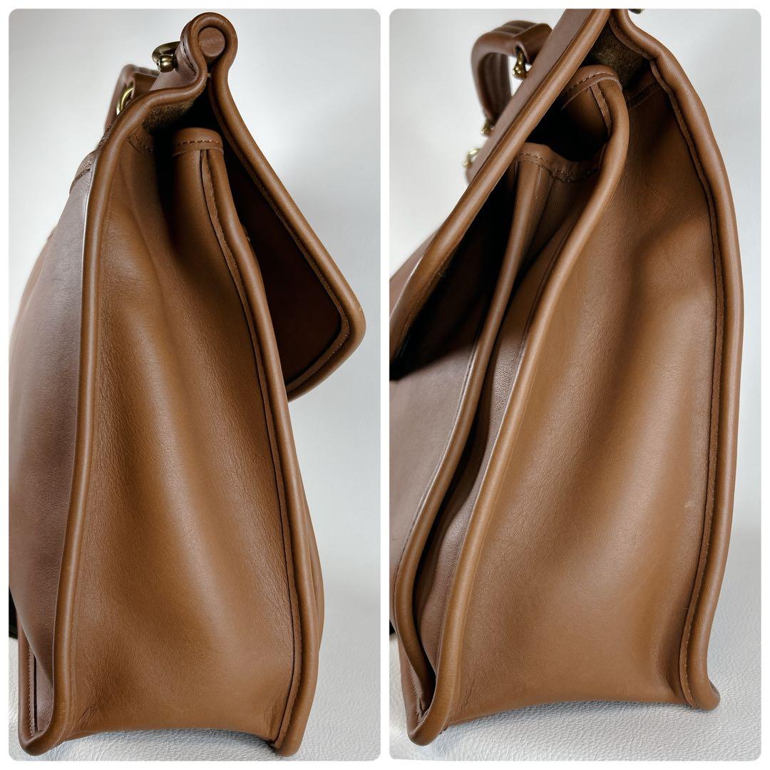 未使用 COACH オールドコーチ レザー ビジネスバッグ 2wayブラウン