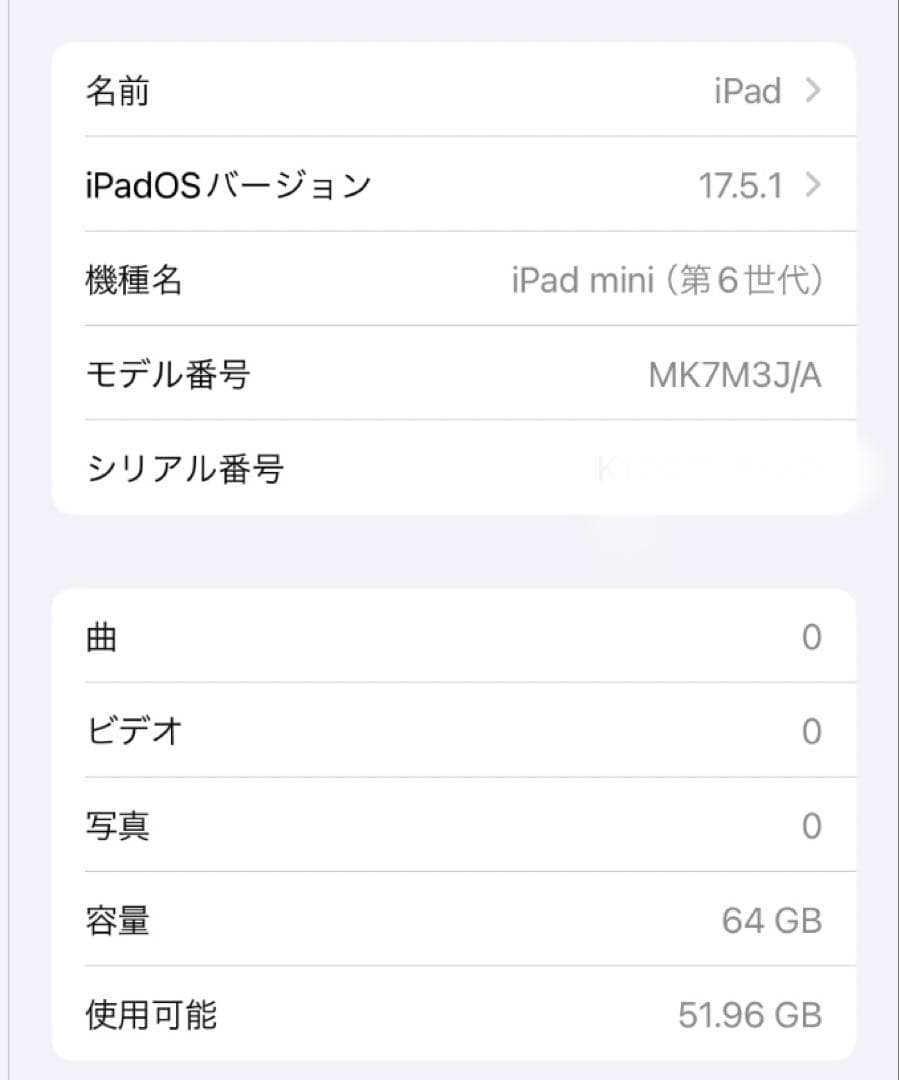 ipad mini 第6世代 64GB