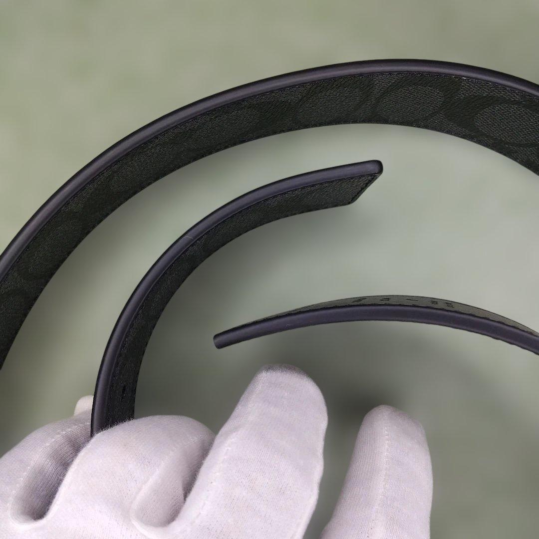 ★良品★コーチCOACH ブラックベルト＆カードケースセット