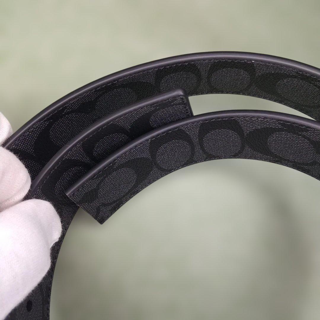 ★良品★コーチCOACH ブラックベルト＆カードケースセット