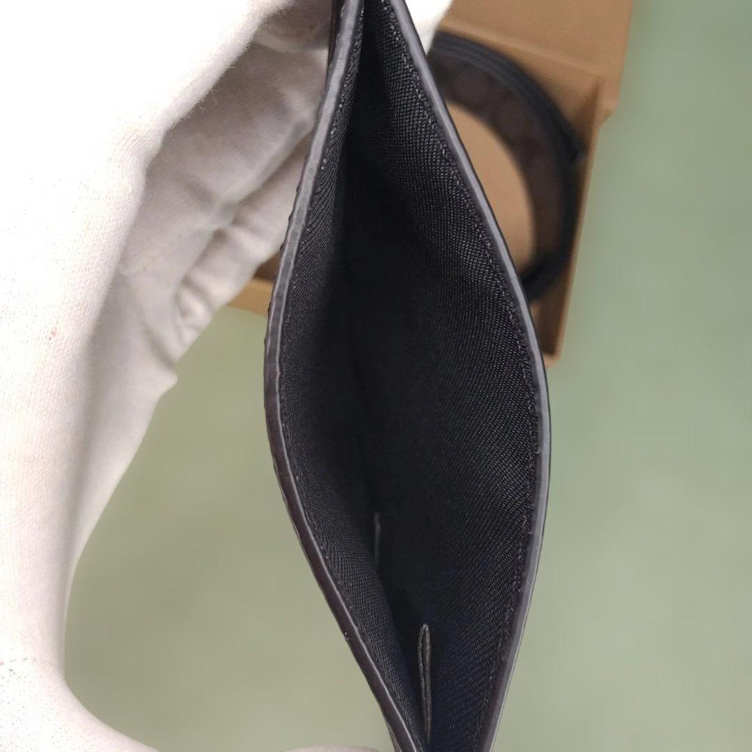 ★良品★コーチCOACH ブラックベルト＆カードケースセット