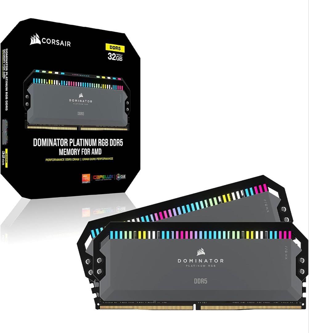 メモリー CORSAIR DOMINATOR PLATINUM RGB DDR5 32GB