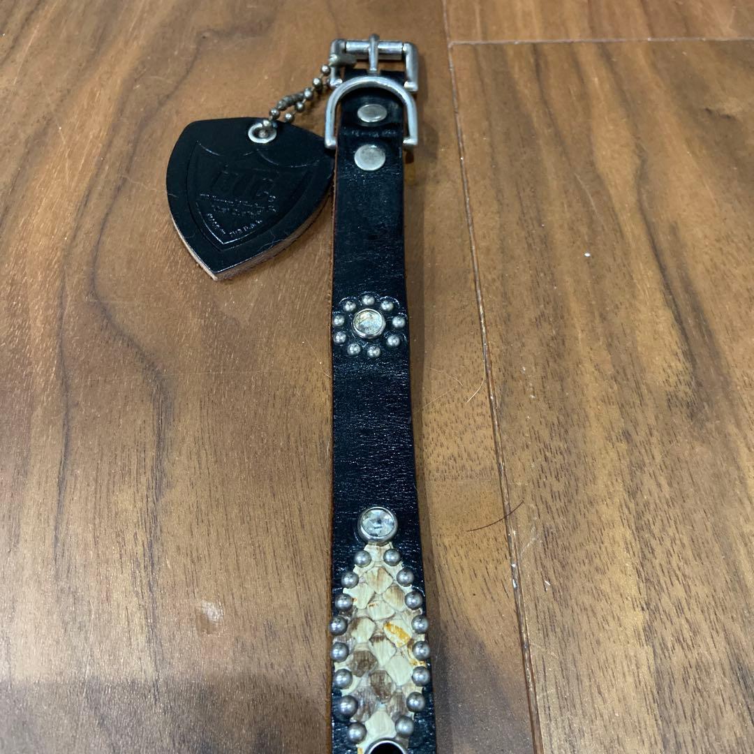 希少美品HTC ナローベルト ピーナッツ ブラック&クリアストーン 34inch