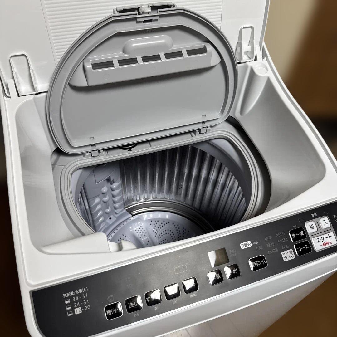 美品 SHARP 洗濯乾燥機 洗濯5.5kg /乾燥3.5kg ヒーター乾燥