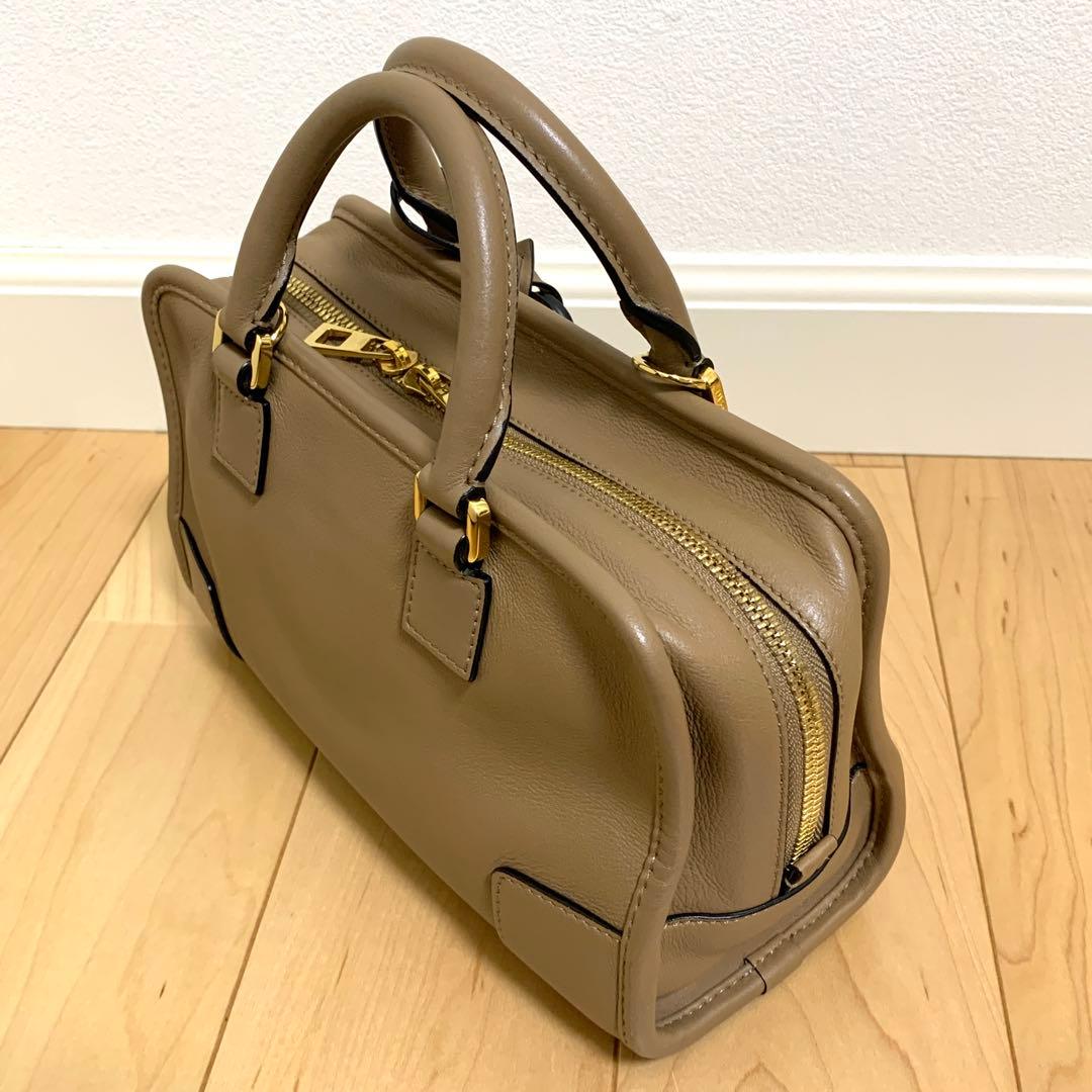 極美品　ロエベ アマソナ23 ショルダーバッグ ハンドバッグ 2way ベージュ