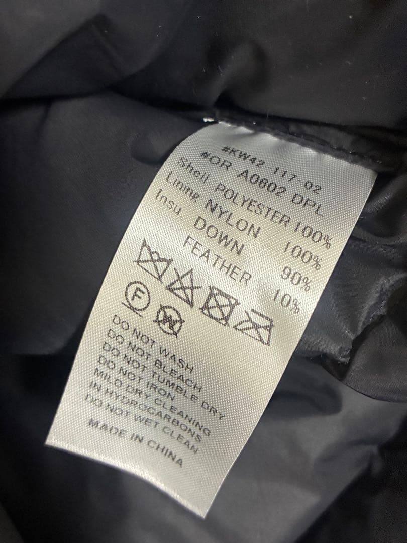 新品未使用ORCIVALオーシバルレディースダウンコート(ブラック)