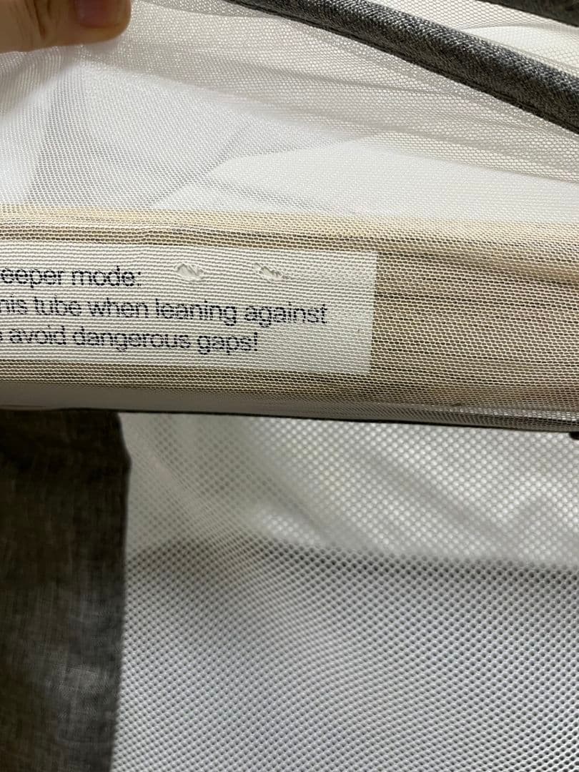 【PYKさん専用】説明書付き　HZDMJ ベビーベッド　グレー