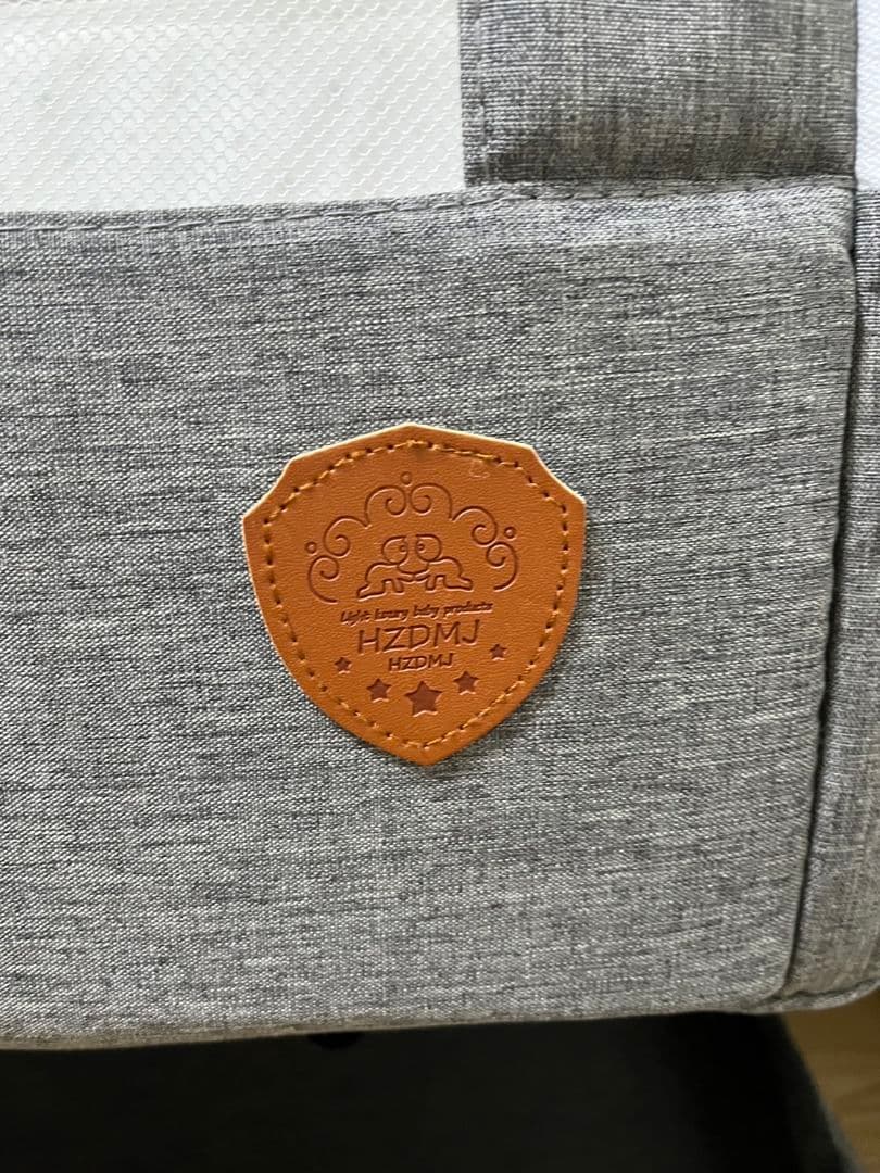 【PYKさん専用】説明書付き　HZDMJ ベビーベッド　グレー