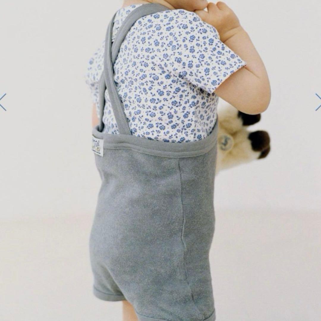 naru　hh 花柄tops サスペンダー 80