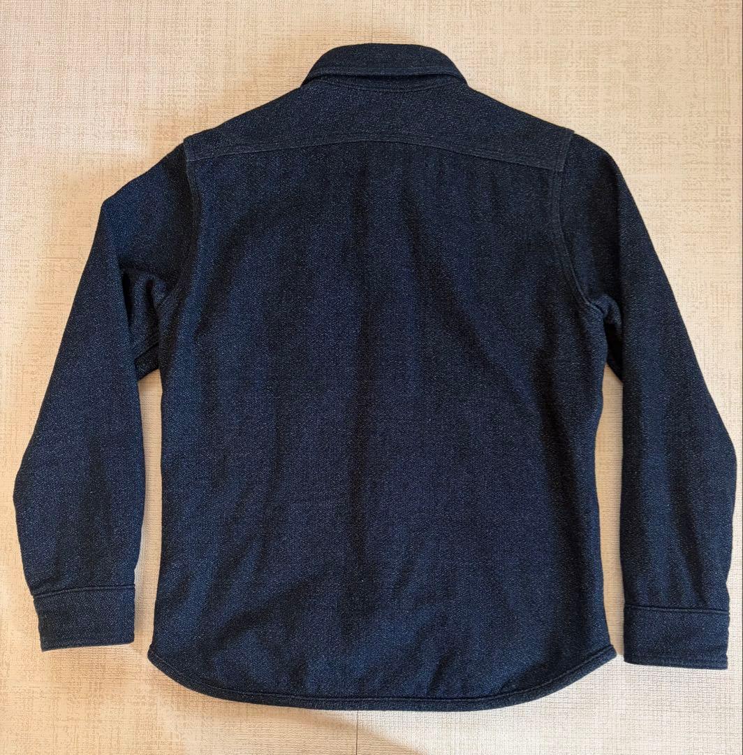 レア　ウエス　UES インディゴエクストラベビーネルシャツ　裏起毛　1 日本製