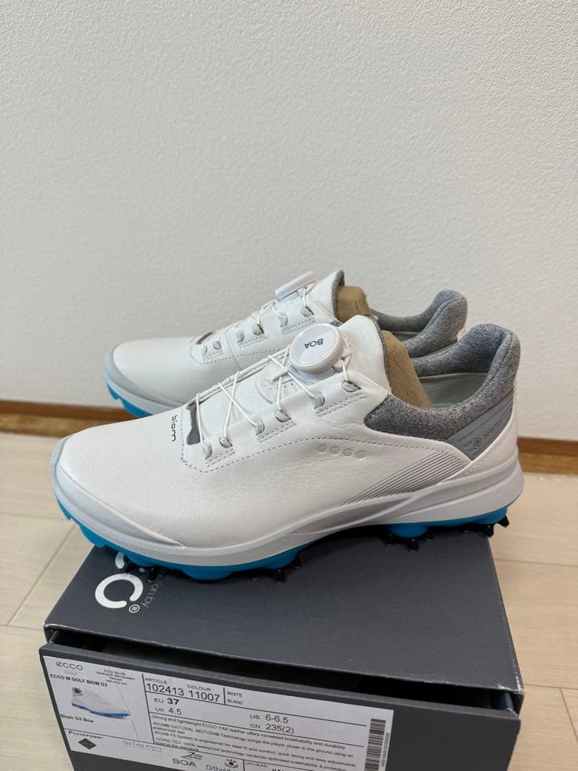 新品未使用ecco ゴルフシューズG3 BOA 37 BIOM 23.5 ヤク