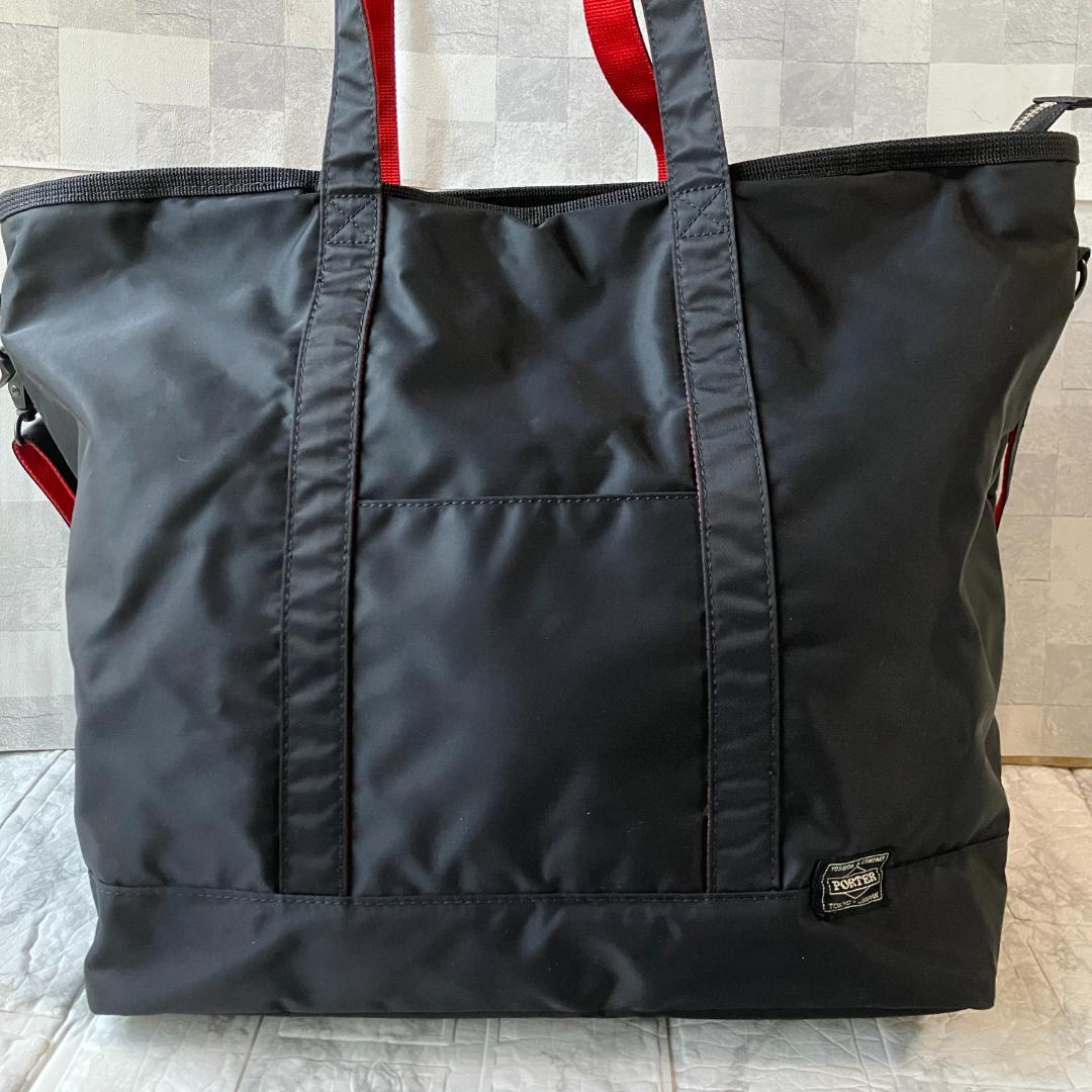 美品◎ポーター エルファイン 大容量 2way トートバッグ ショルダー
