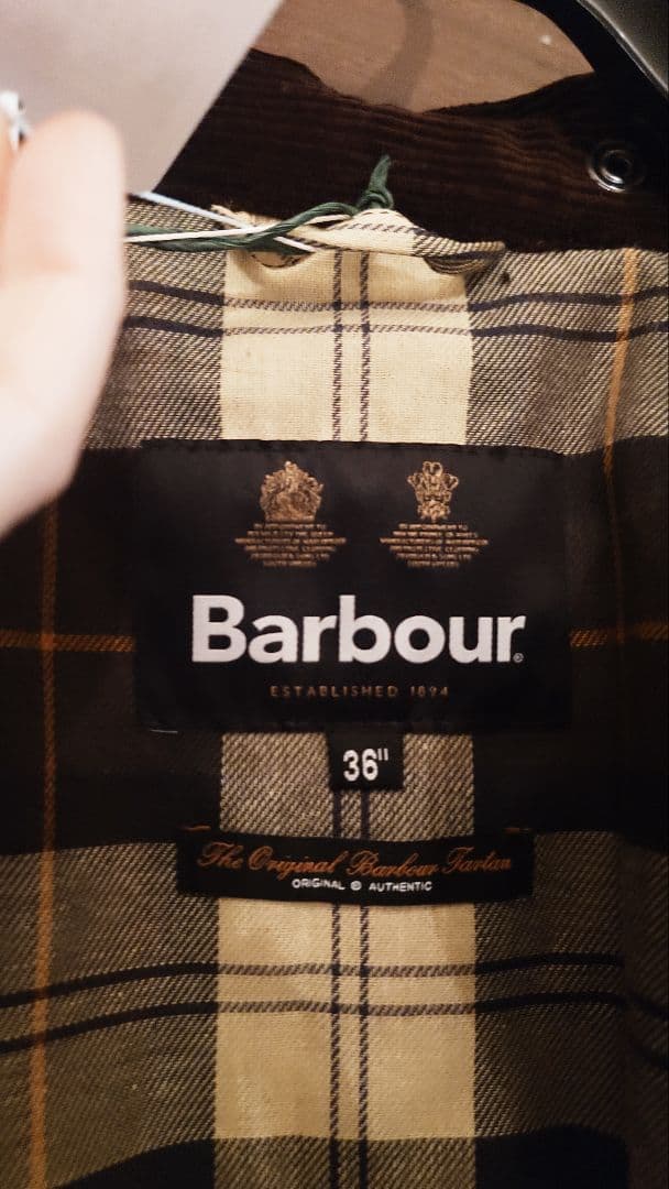 Barbour バブアー EXMOOR ワックス コットン 　ミドルレングス
