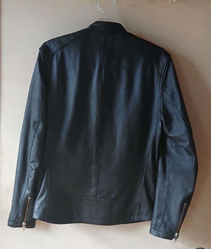 VAPORIZE ブラック シングルライダースジャケット　羊皮　Sサイズ