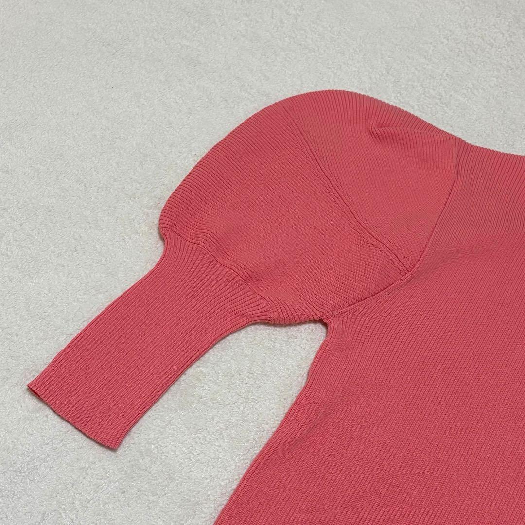 MS GRACY 【新品未使用】　袖コンシャスコサージュニット　バルーンスリーブ