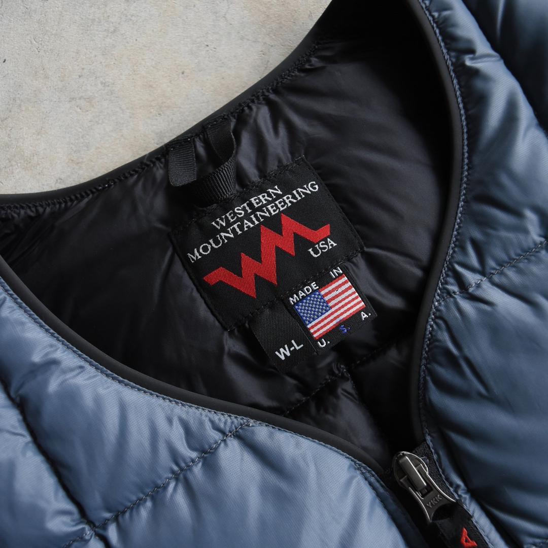 90s USA製 ウエスタンマウンテニアリング ダウン ベスト