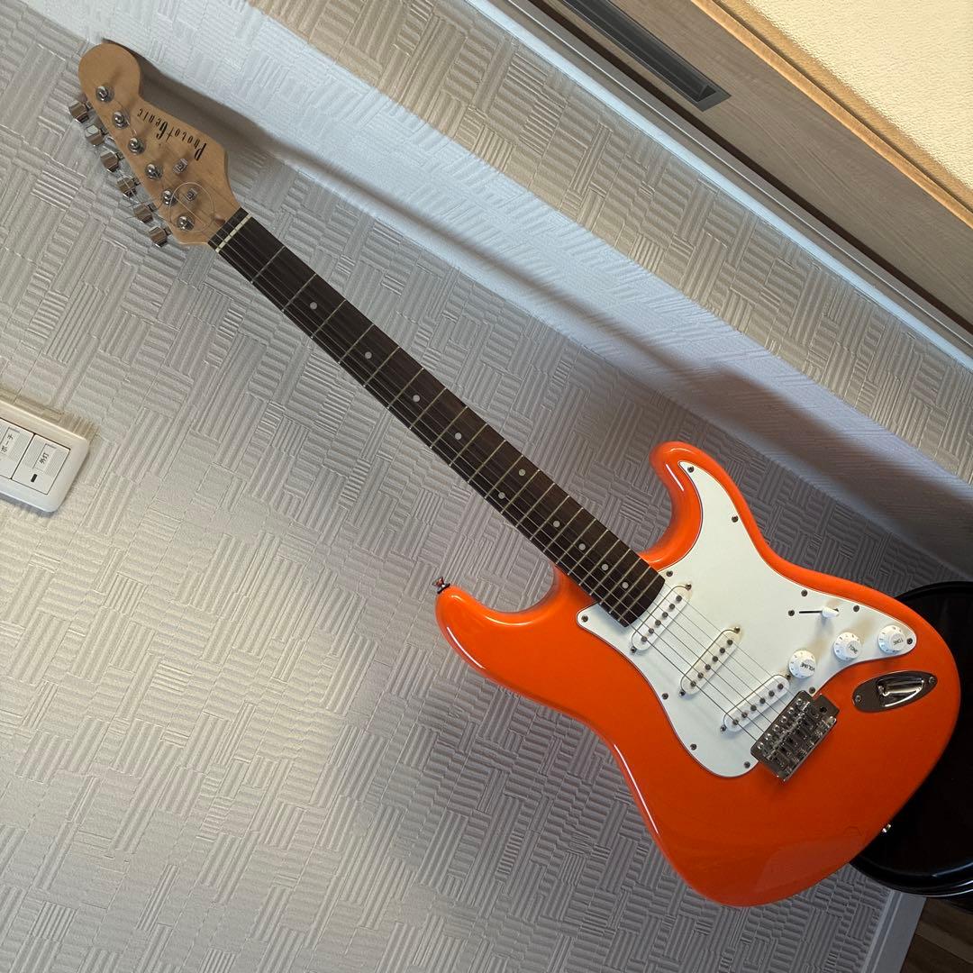 PhotoGenic ストラトキャスタータイプ エレキギター オレンジ