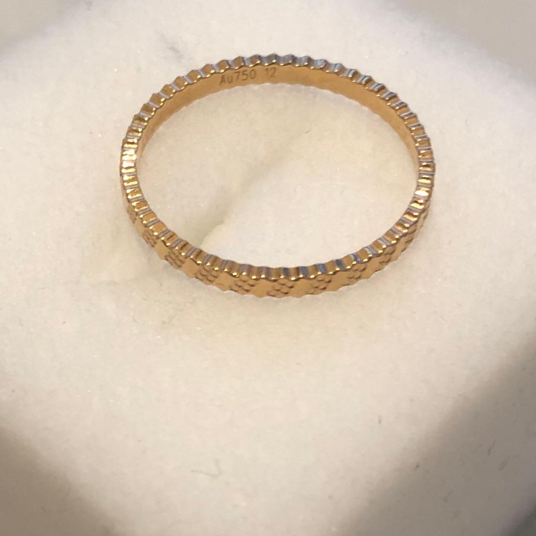 K18ギザギザリング　768H2601